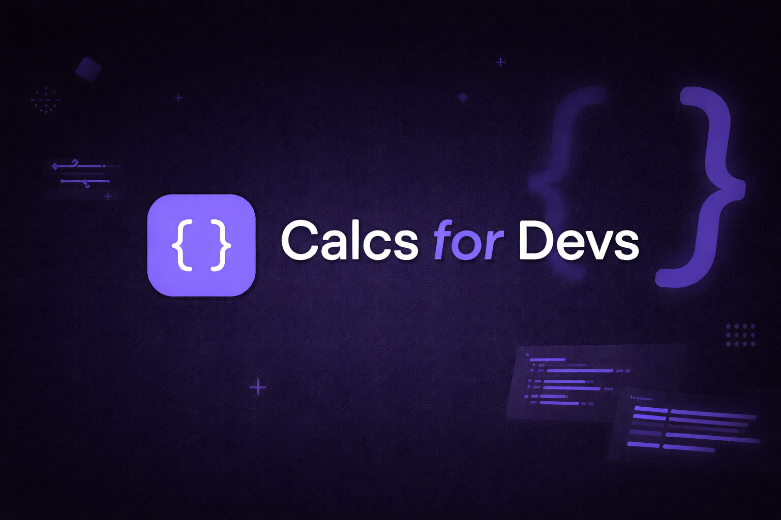 Free Developer Calculators & CSS Tools | Calcs for Devs